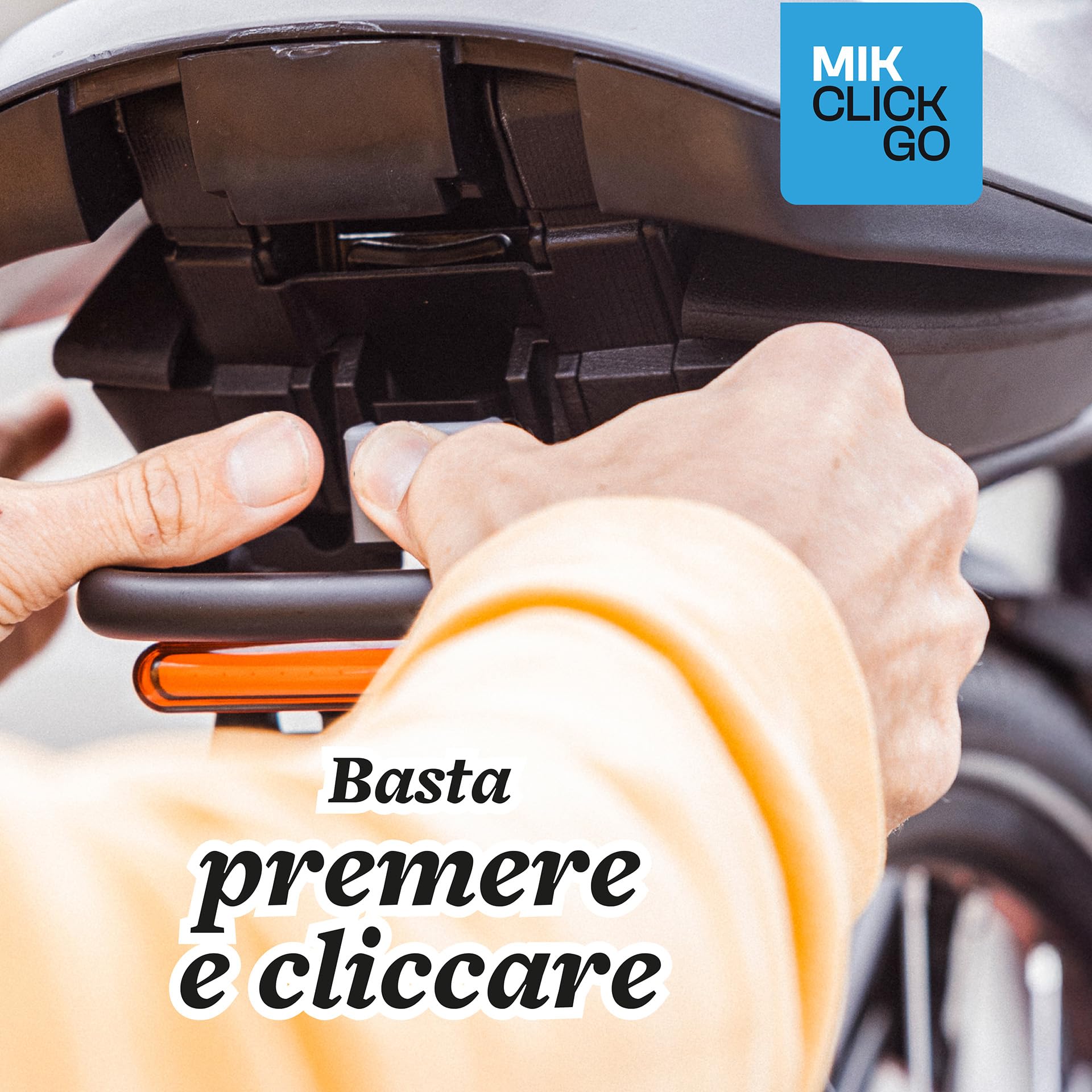 BOBIKE 8011900001 - Seggiolino Posteriore Bici con Portapacchi MIK-HD One Junior,per Bambini dai 6 Anni fino a 27 kg, Sicuro, Ergonomico, Pieghevole e Facile da Montare senza Attrezzi, Nero
