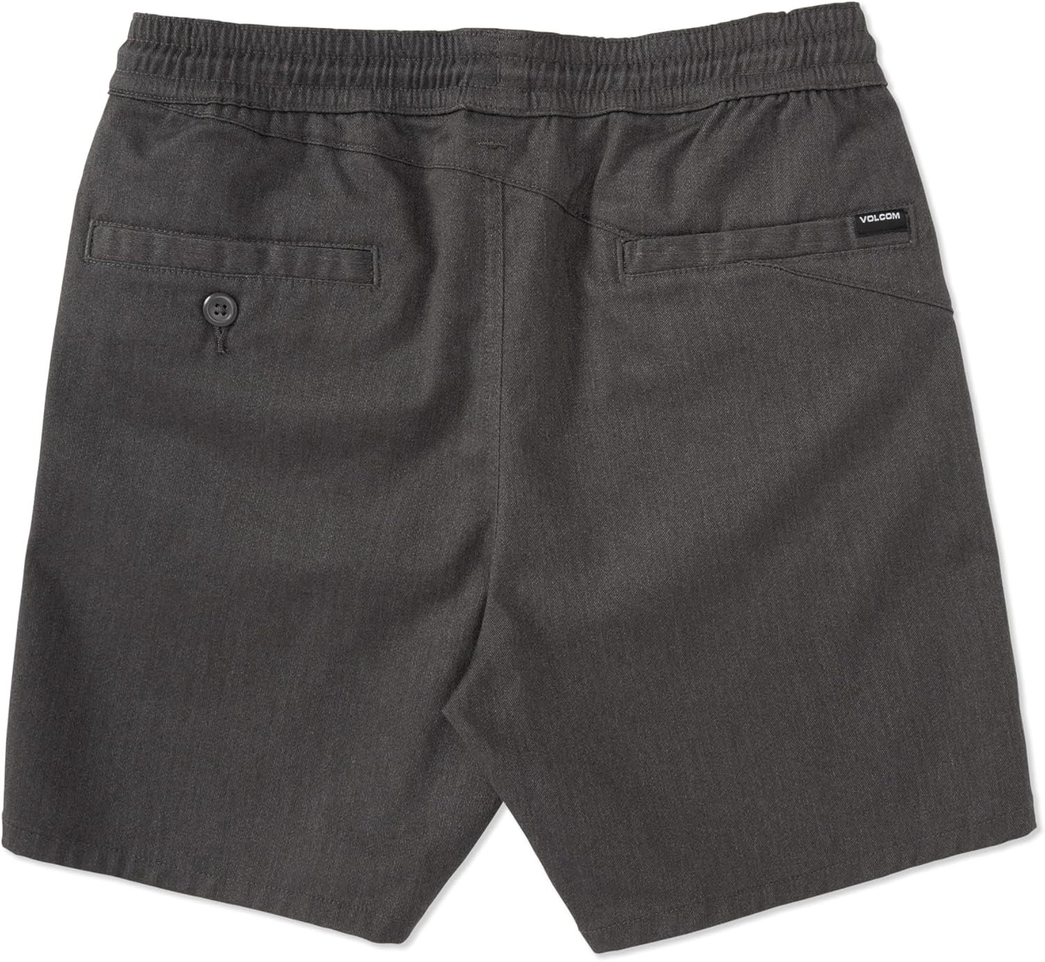 Volcom Boy's Frickin Elastic Waist 15" Chino Short Charcoal Heather Large - Image 2
