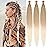 Ombre Honey Blonde Pre Stretched Braiding Hair 30 Inch 3 Packs Professional Yaki Texture Festival Braids Box Crochet Twist Hair Extensions