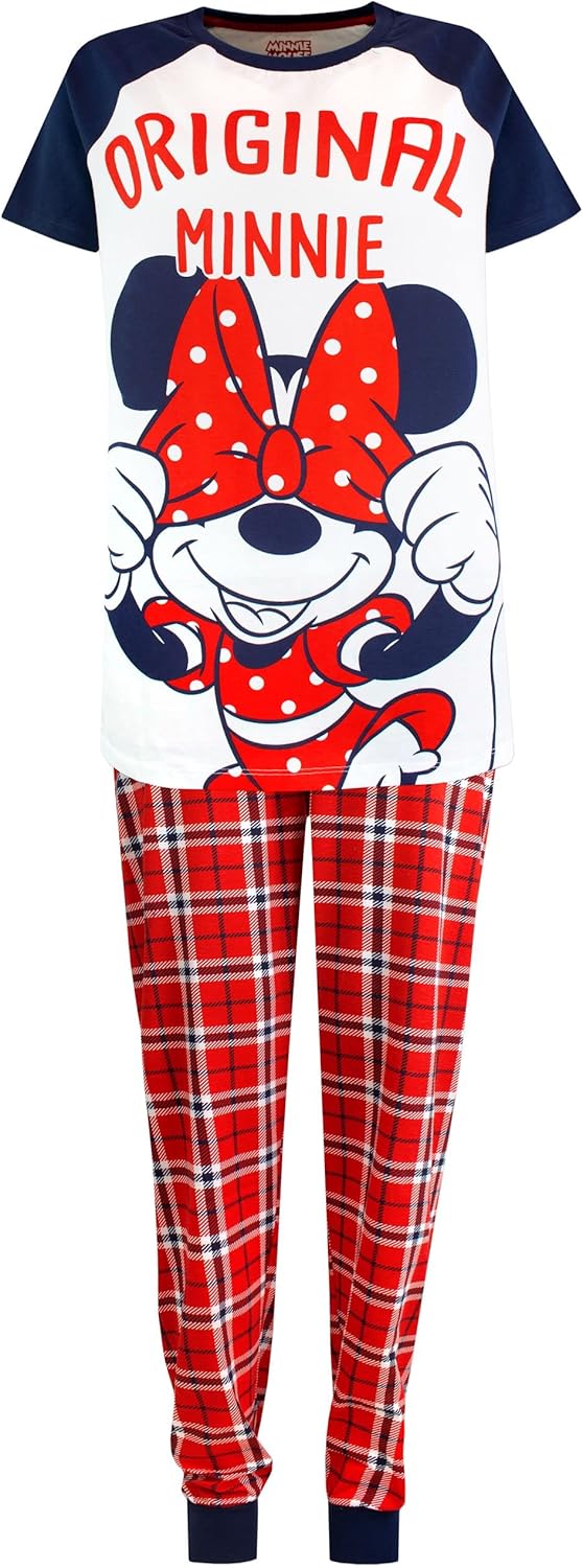 Disney Womens Pajamas Minnie Mouse White SMALL - Image 2