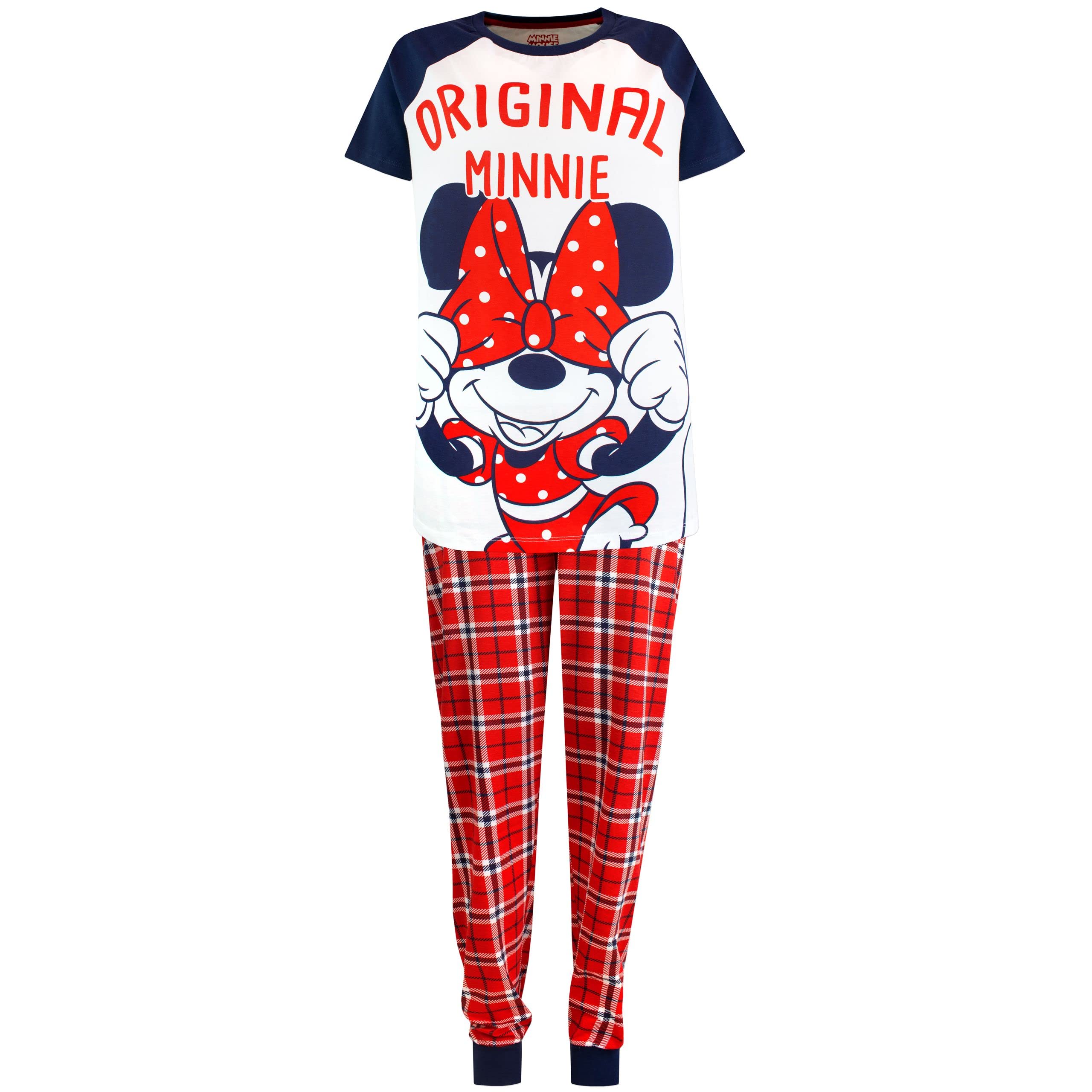 Disney Damen Schlafanzug Minnie Mouse Weiß XX-Large