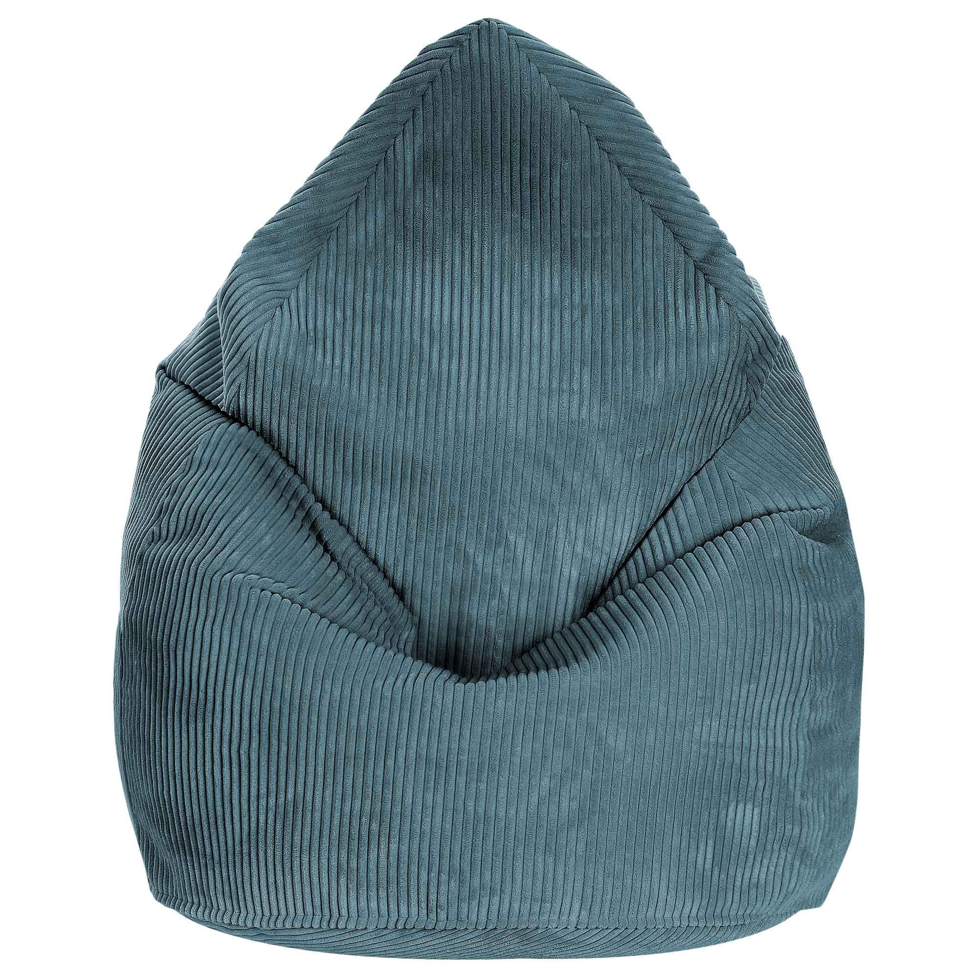 DreamRoots Sitzsack für Kinder 80x80x120cm - Cord Bean Bag Chair Mit Füllung, Lehne und Bezug - für Mädchen und Jungen