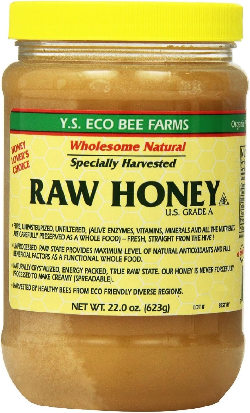 Y.S. Eco Bee Farms Raw Honey - 22 oz, Pack of 2