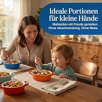 Joeji's Kitchen 4 darabos mini kerámia sütőedény készlet, fehér ovális ramekin füllel 9