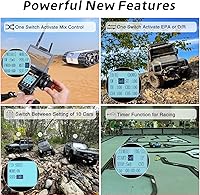 Vista 3 de Radiolink RC4GS V3 - Transmisor de radio RC de 5 canales y 4 receptores R6FG con giroscopio de 2.4 GHz 400 M Kit de control remoto