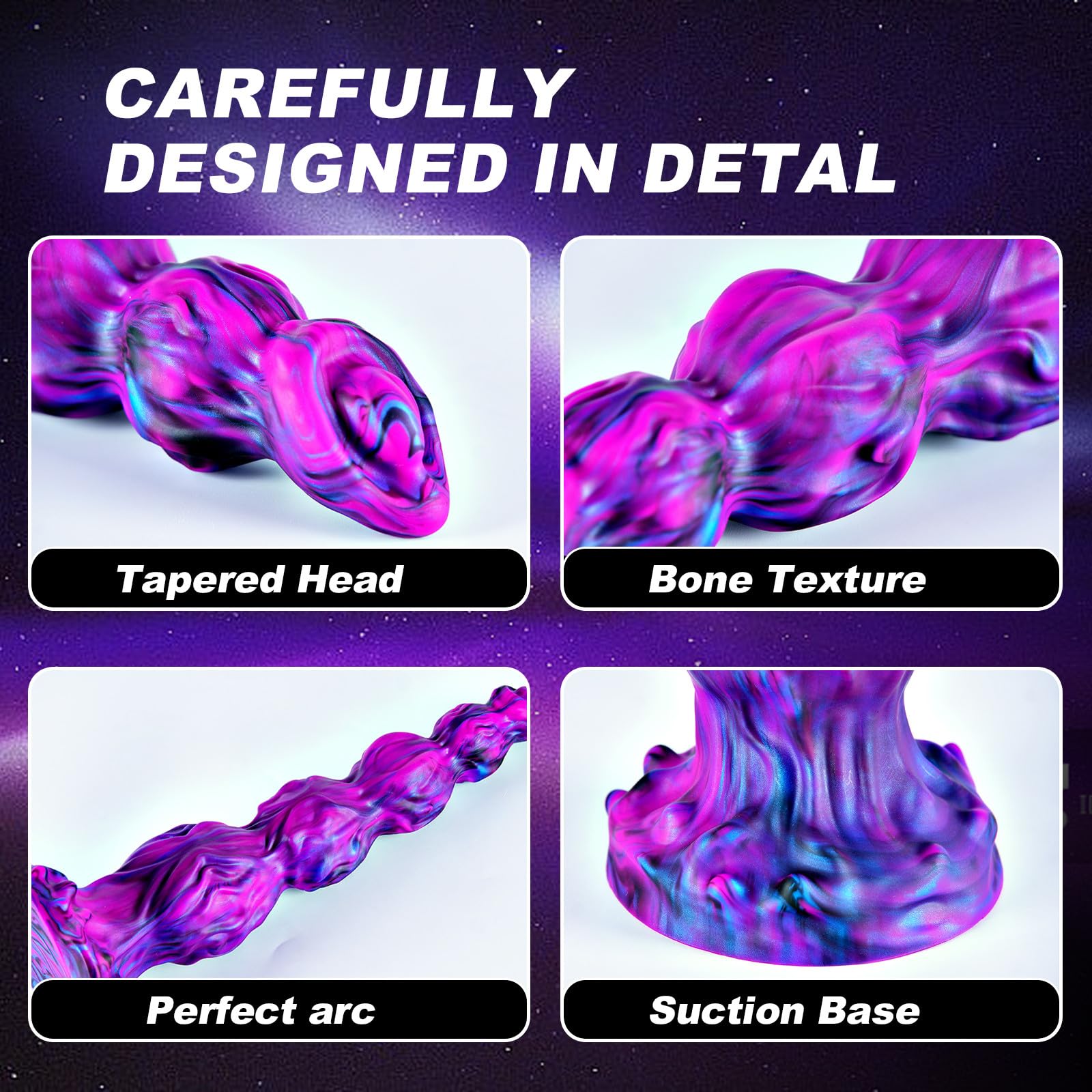 13" Giant Monster Knot Horse Dildo Realistic Fantasy Dragon Anal Stimulation with 4 Dog Knots, 12" Silicone Suction Cup Thick XX Giant Dildo for G-spot Anal, Adult Sex Toy for Gays Men Women Lesbians