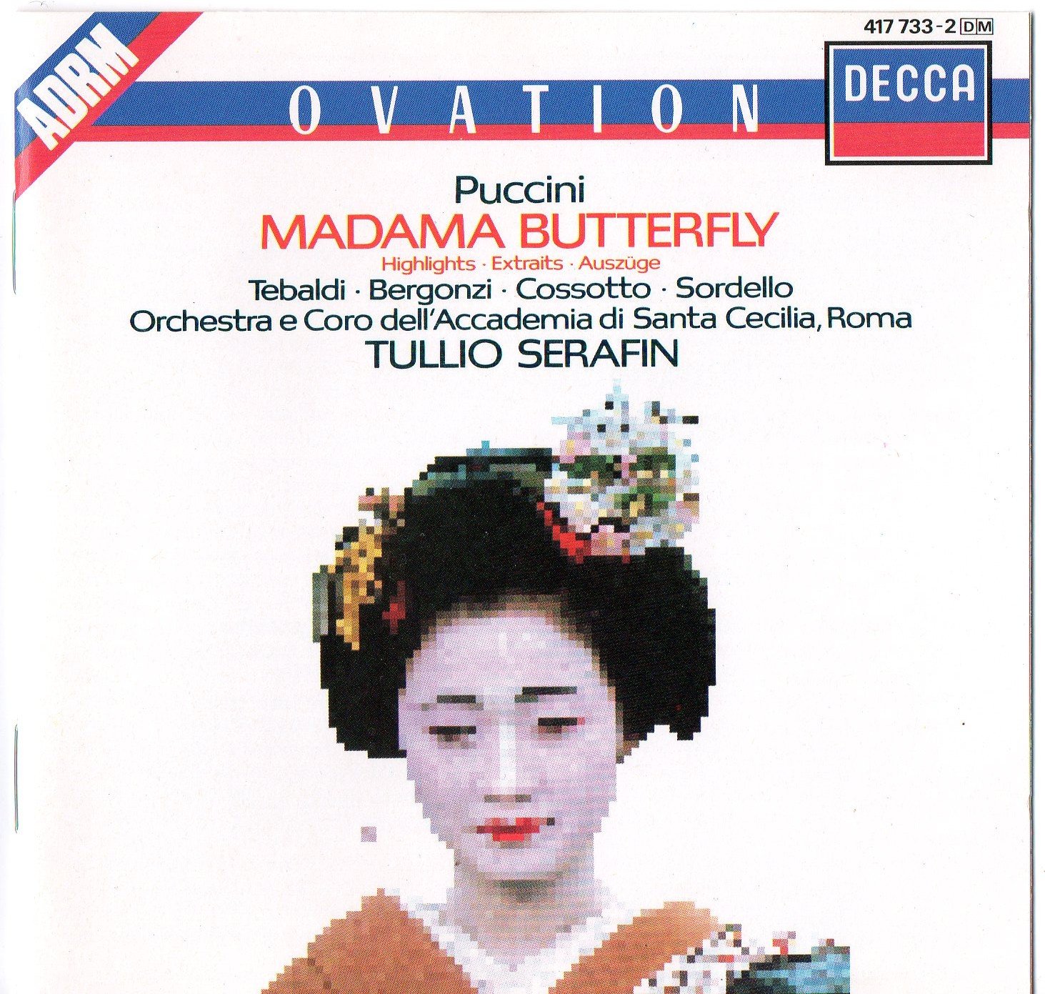 Madame Butterfly [Audio CD] Puccini; Tebaldi; Bergonzi and Serafin