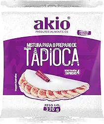 Tapioca Akio 320g - Farinha de Mandioca Hidratada Sem Glúten