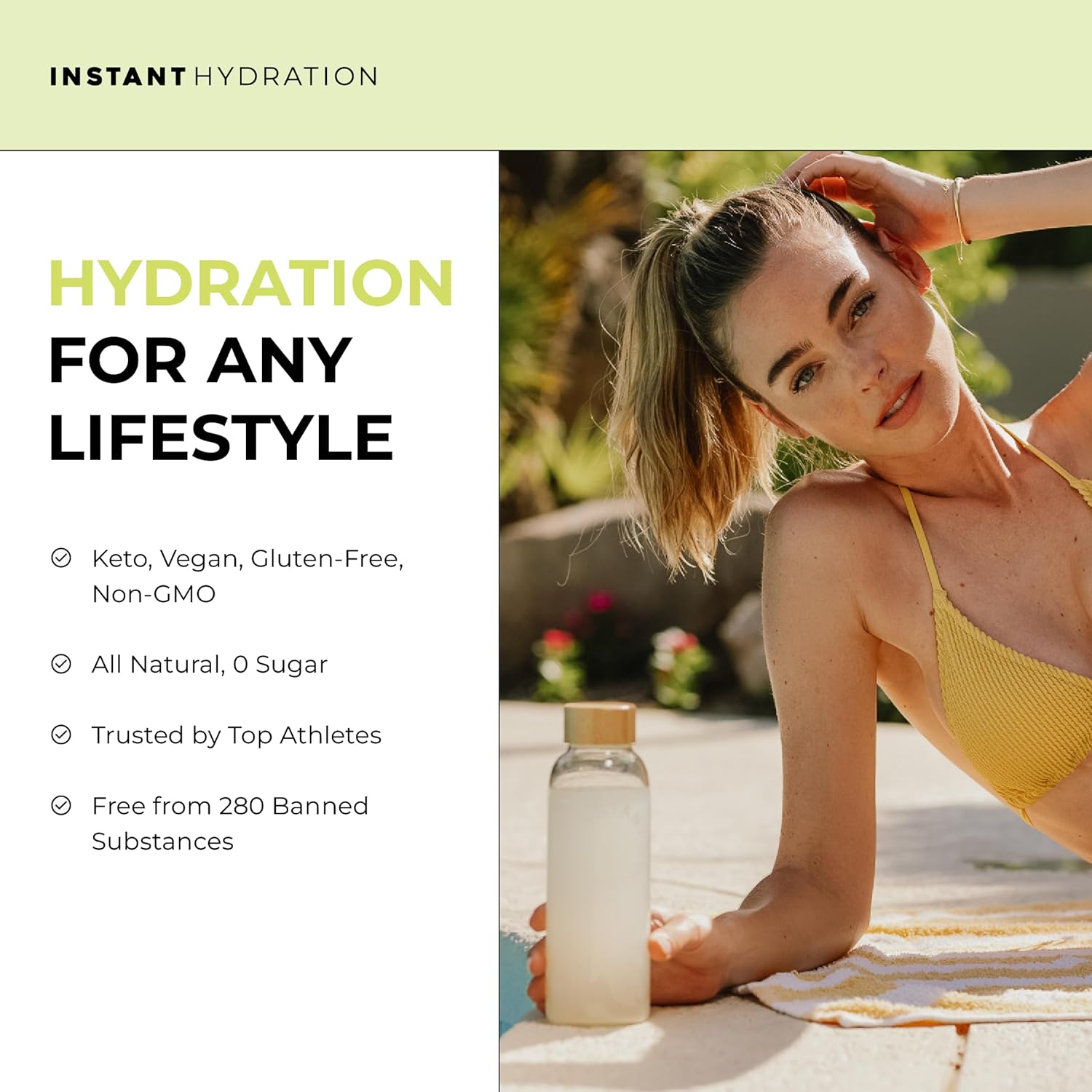 Instant Hydration Electrolytes Powder Packets - Lemon Lime Drink Mix - Zero Sugar - Keto, Vegan, Gluten-Free, Non-GMO - Boost Recovery, Brain Health, Muscle & Tissue Support- 30 Sticks - Image 5