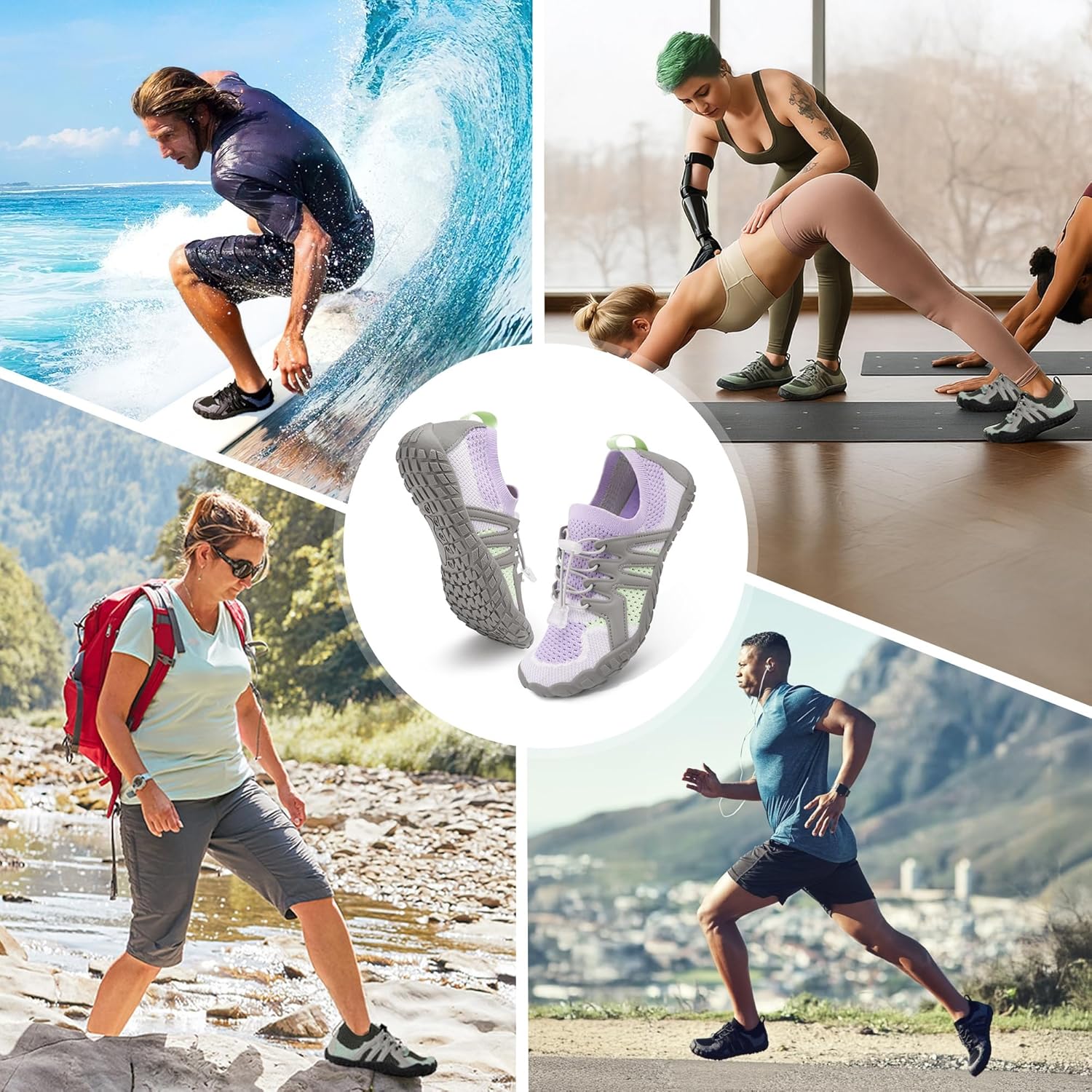 Stelle Water Shoes for Women Men, Quick-Dry Barefoot Aqua Shoes for Beach, Swim, Pool, Boating & Yoga, Lightweight Water Shoes for Adult - Image 6