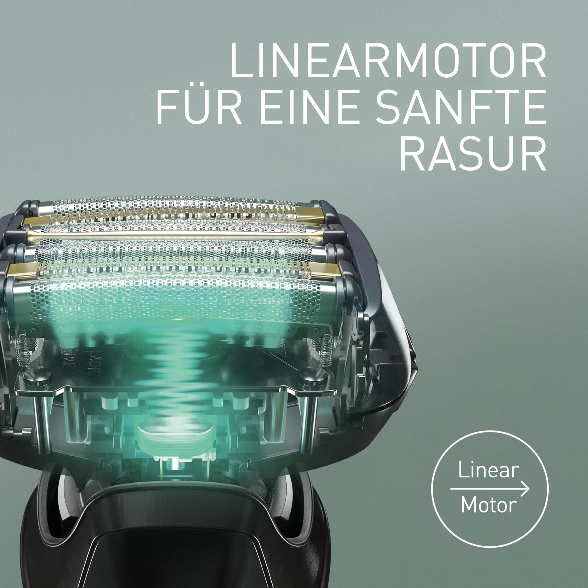 Panasonic Series 900+ ES-LS9A-K803 6-Klingen Nass- & Trockenrasierer für Männer, Elektrorasierer mit Bartdichtensensor und automatischem Reinigungs- und Ladesystem