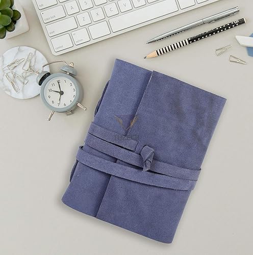 Miniatura 6 de TUZECH Cuaderno de escritura grande de sombras hecho a mano de cuero encuadernado para mujeres y hombres, regalo para cuaderno de bocetos de arte,