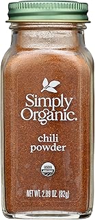 Simply Organic Chili Powder, Kosher, USDA Certified Organic, 2.89 Ounce ...