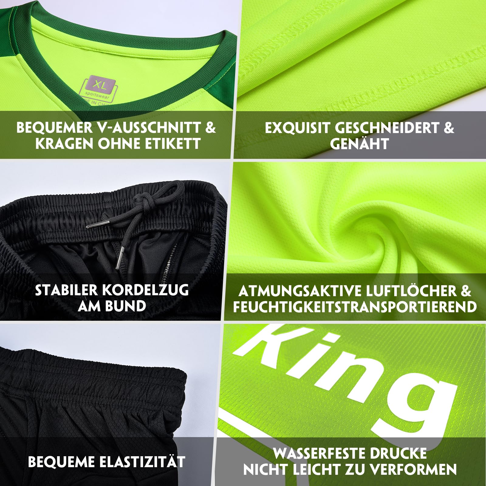 LAIFU Benutzerdefiniert Torwarttrikot Set Kinder Herren mit Gepolstert Personalisieren Tormann Trikot Kinder mit Polsterung