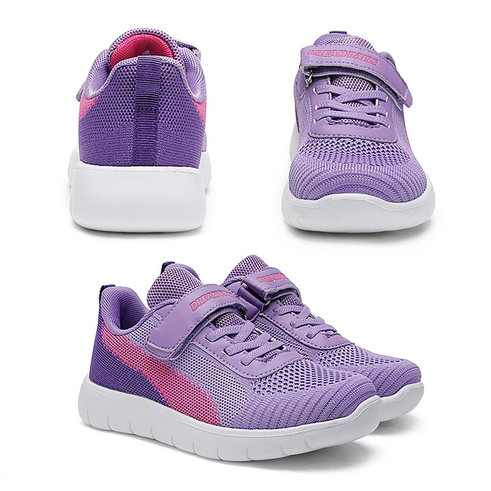 DREAM PAIRS Zapatillas Deportivas Sin Cordones para Niños Running Correr Antideslizantes Tranpirables Ligero con Suela de MD Antidesllizante