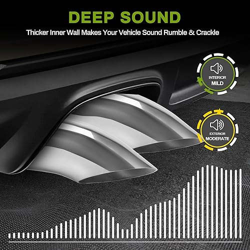 Miniatura 7 de AUTOSAVER88 Punta de escape abatible de 3 pulgadas, entrada de 3 pulgadas, salida de 3 pulgadas, longitud total de 12 pulgadas, punta de escape