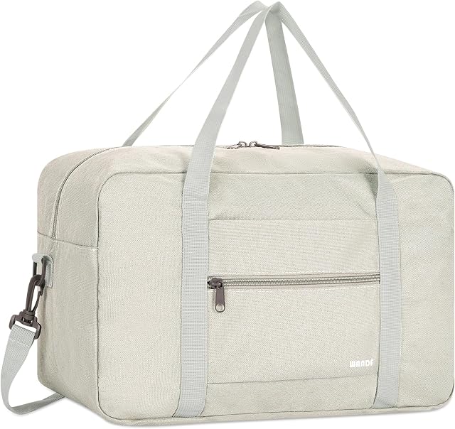 WANDF Small Cabin Bag 40x20x25 for Ryanair Airlines Underseat Travel Bag Water-Resistant Hand Luggage Bag Holdall Bag Weekend Overnight Bag for Women Men