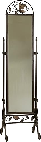 Espejo Cheval de pie de metal