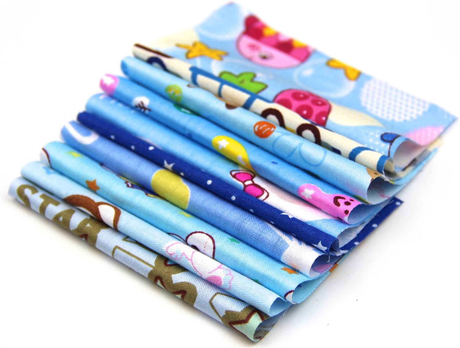 30pcs Blue Series Fabric Cotton 100% Printed Boundle Patchwork Squares of 1010cm