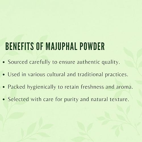 Miniatura 6 de Majuphal Powder 200 Gm  Galnuts Powder (Quercus infectoria)  100% Pure Quercus InfectoriaMajuphalManjakani