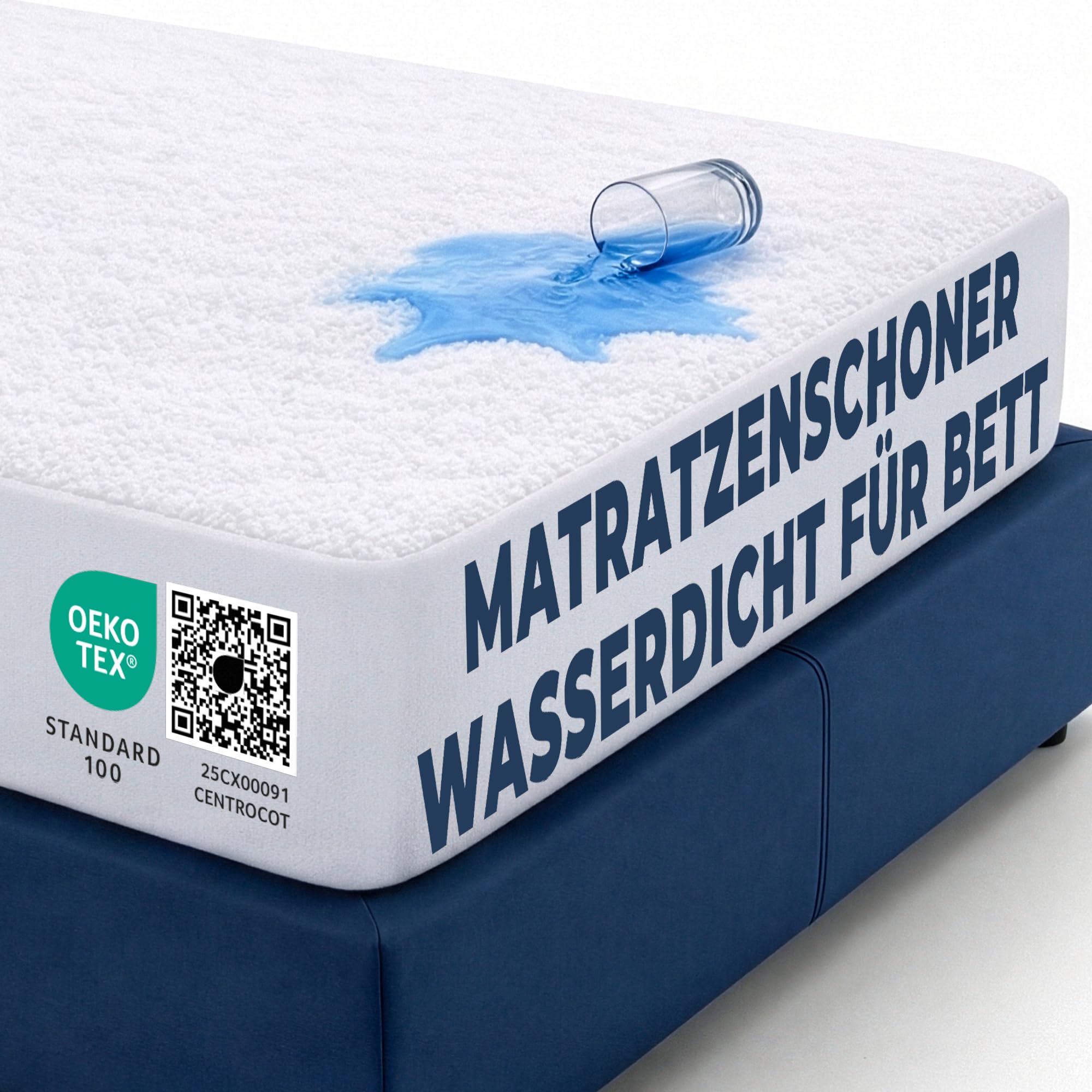 Flowen Matratzenschoner wasserdichte Matratzenauflage 50x83, 60x120, 70x140, 90x190, 90x200, 120x190, 120x200, 135x190, 140x190, 140x200, 150x190, 150x200, 160x200, 180x190, 180x200, 200x200