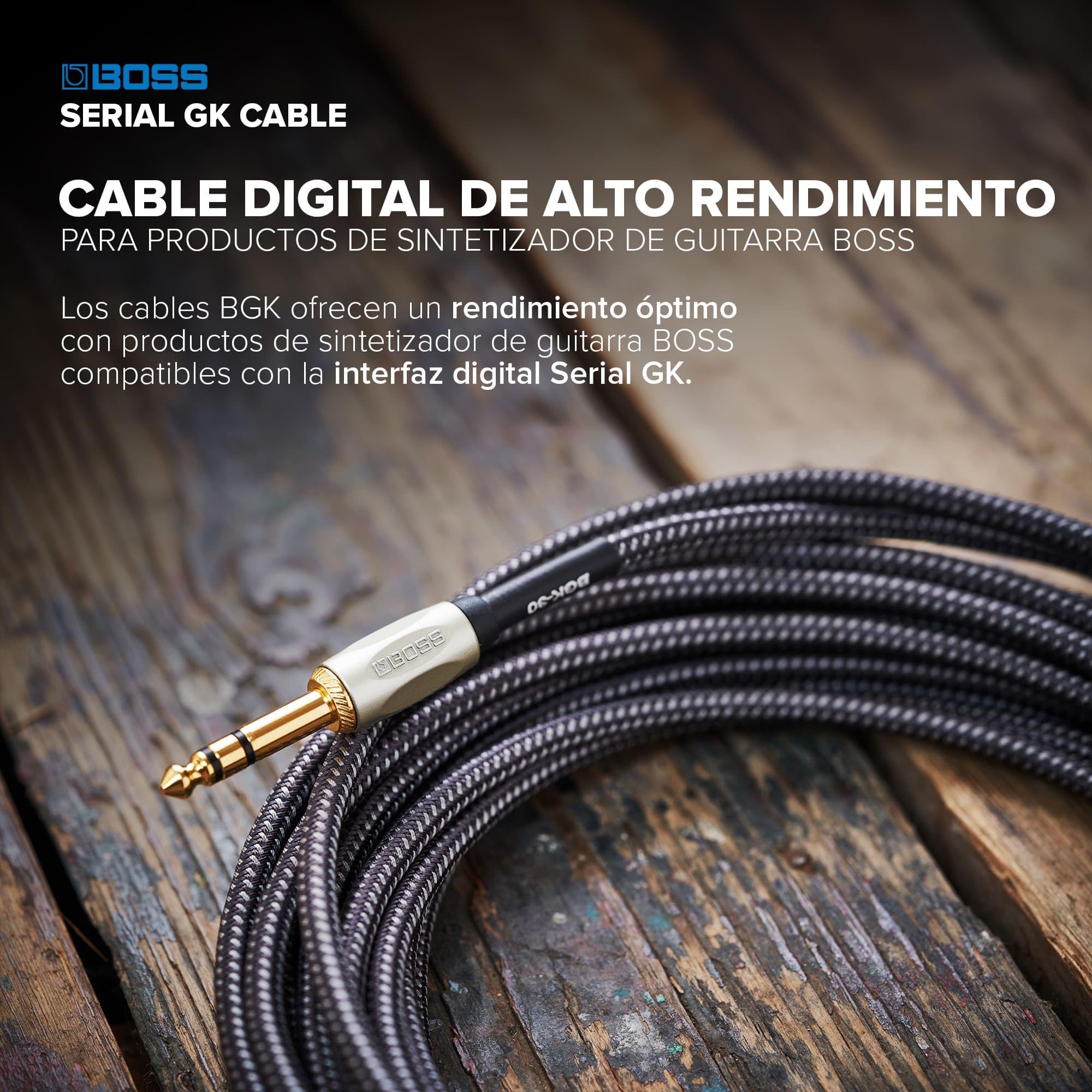 BOSS BGK-3 | Cable digital de alto rendimiento de 1 m para productos de sintetizador de guitarra Compatible con GM-800, GK-5, GK-5B, GKC-AD y GKC-DA
