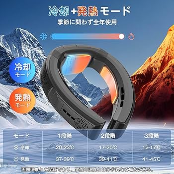 Amazon | ネッククーラー 首掛け扇風機 冷却プレート 【2025年夏新型