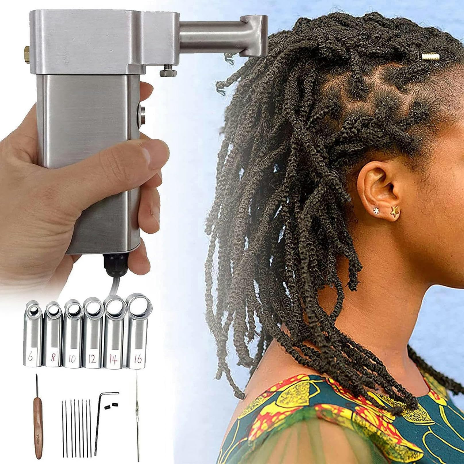 Machine dreadlocks pour tressage des cheveux synthétiques sans fatigue manuelle