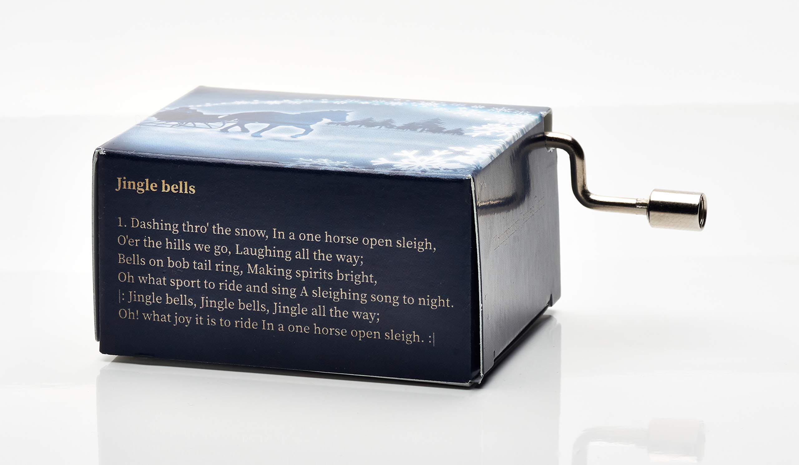 Spieluhr Jingle Bells - Weihnachtliche Musikbox Mit Kurbelwerk