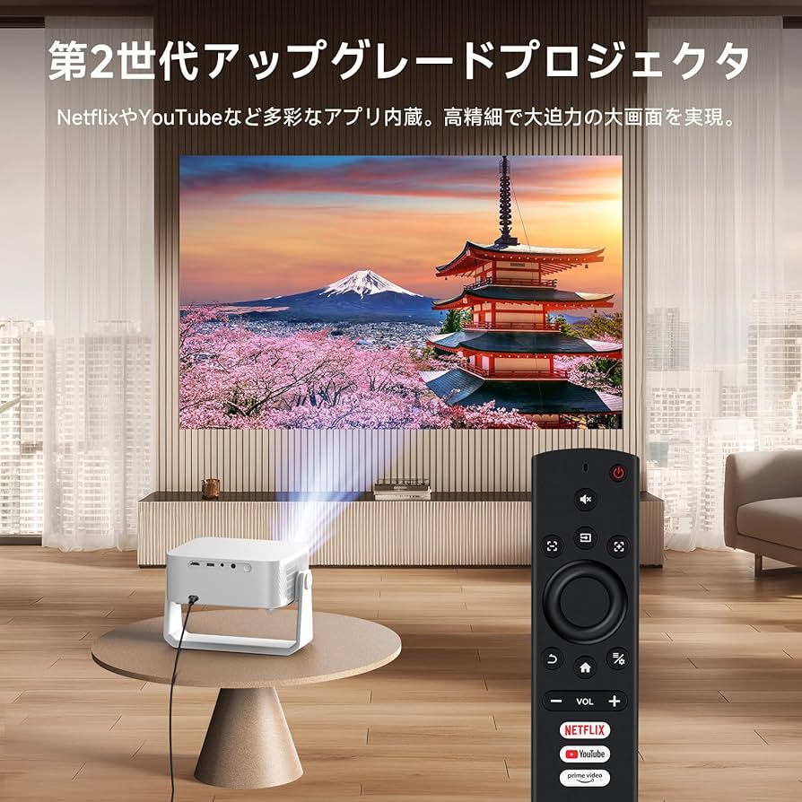 Amazon.co.jp: 【2025革新360°回転可能】iSinbox プロジェクター 家庭
