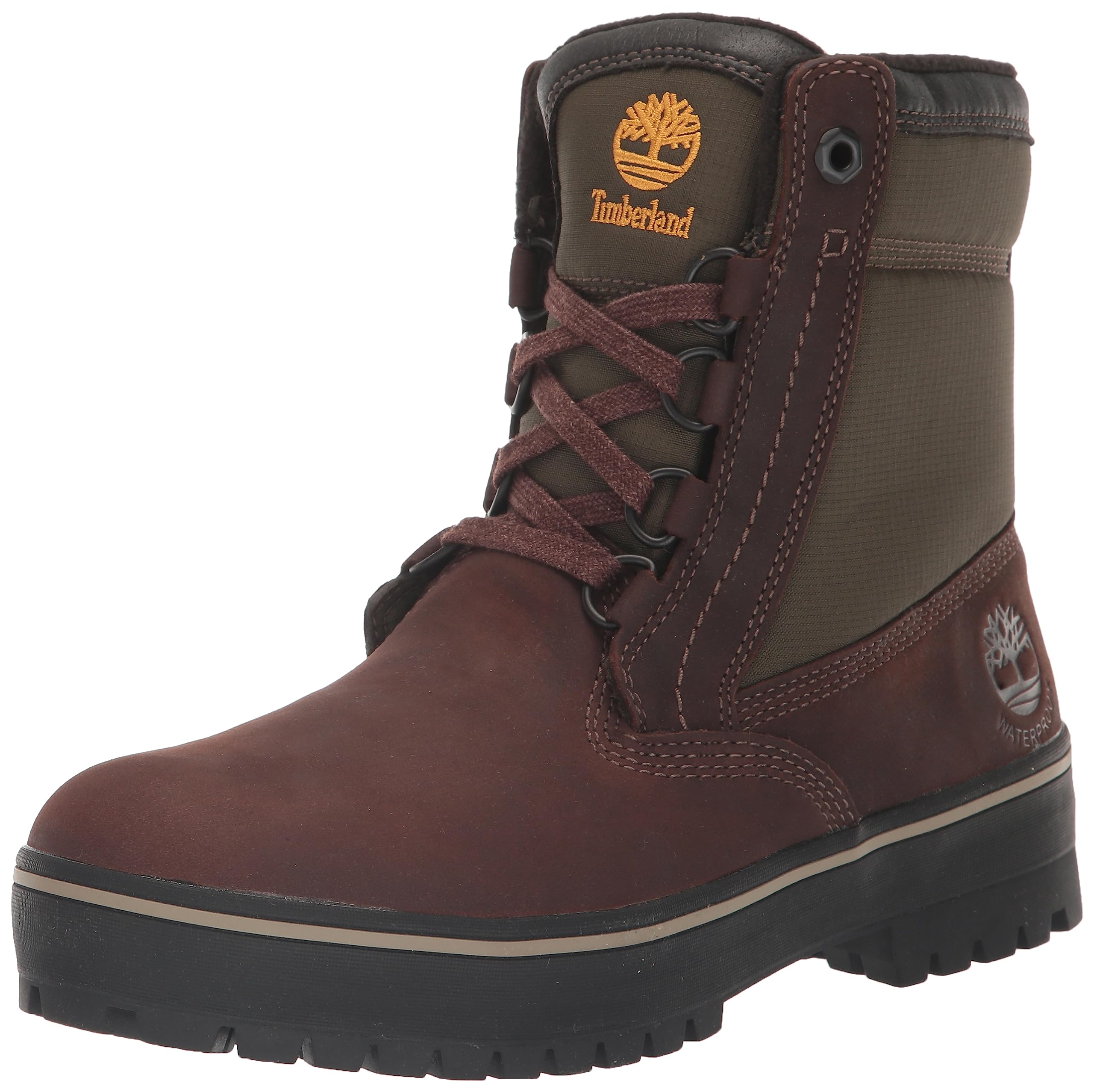 Timberland Men's Spruce Mountain Waterproof Warm Lined Boots, Soil, 8 Medium