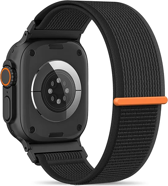 Trail Loop Nylon Sport Band Compatible with Apple Watch Ultra 2 Band for Men 49mm 46mm 45mm 44mm 42mm, Rugged Breathable Sport Adjustable Strap for iWatch Bands Ultra 3 Series 11/10/9/8/7/6/SE/5/4/3