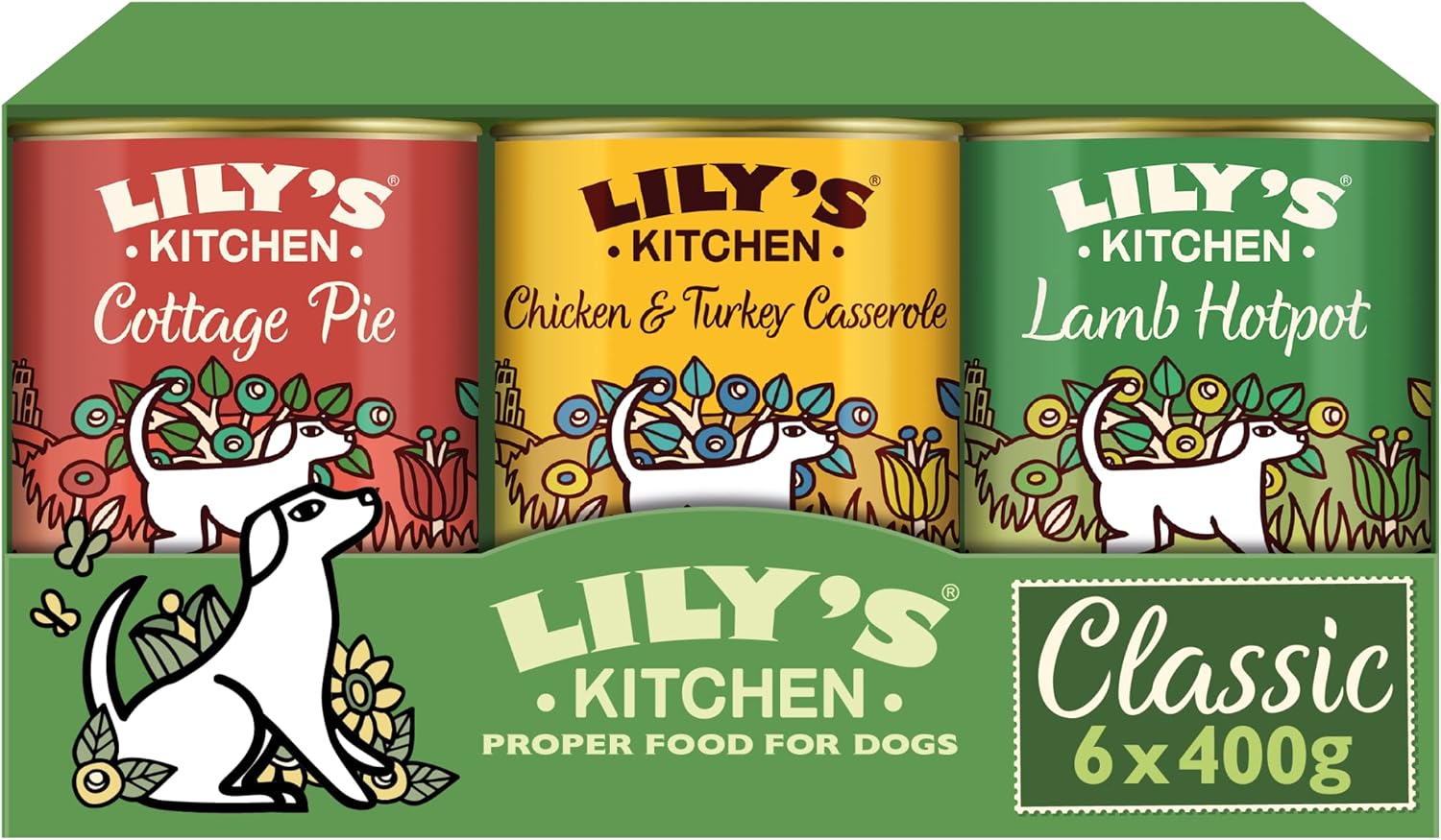 Lily's Kitchen Multipack Wet Dog Food Favourites, 400 g, Pack of 6 Amazon.co.uk Pet Supplies