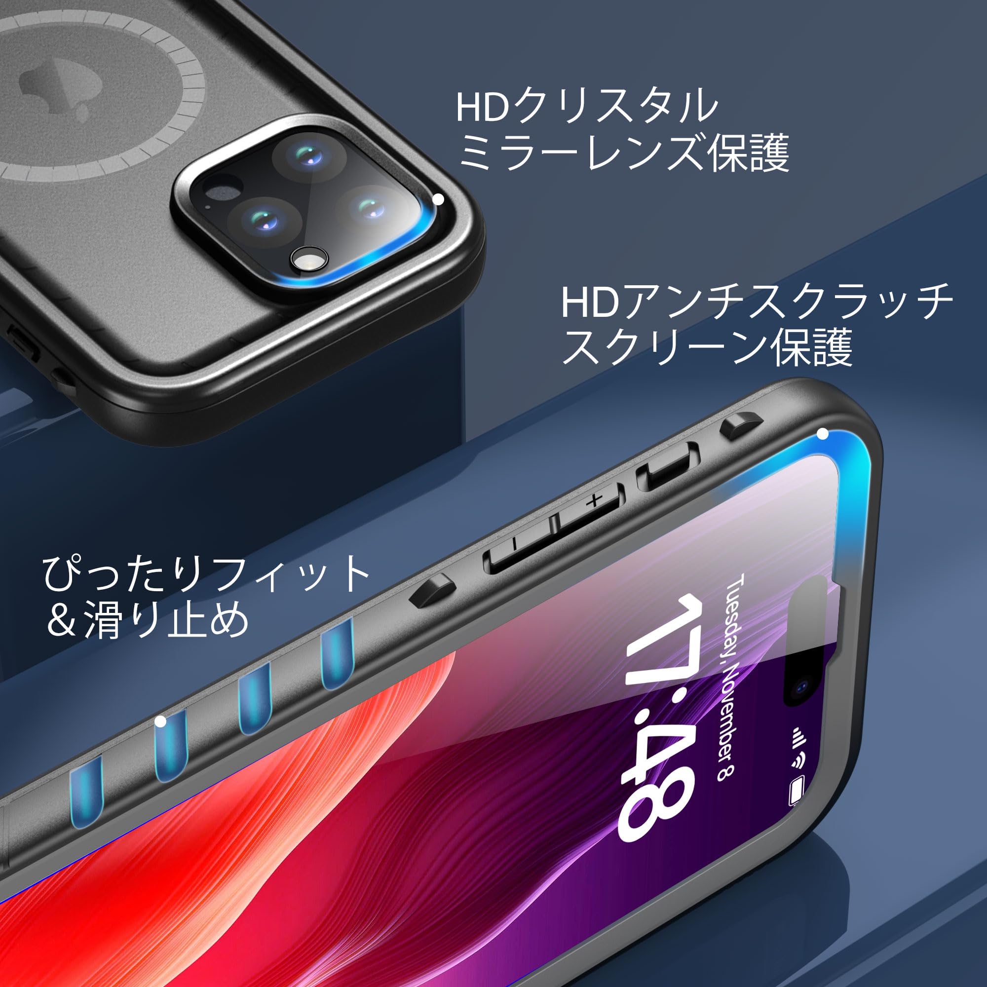 Amazon.co.jp: SPORTLINK iPhone 15 Pro Max 用 防水ケース iPhone 15 