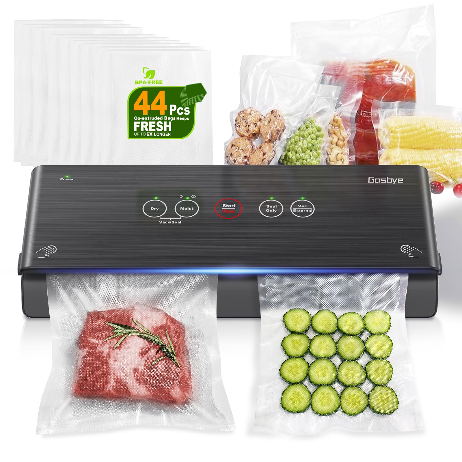 vacuum food sealer 真空パック機 Amazon.co.jp: 2-Pump Vacuum Sealer Machine, [2X Suction Power