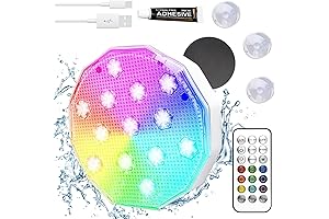 MQFORU Rechargeable Submersible LED Bath Toys