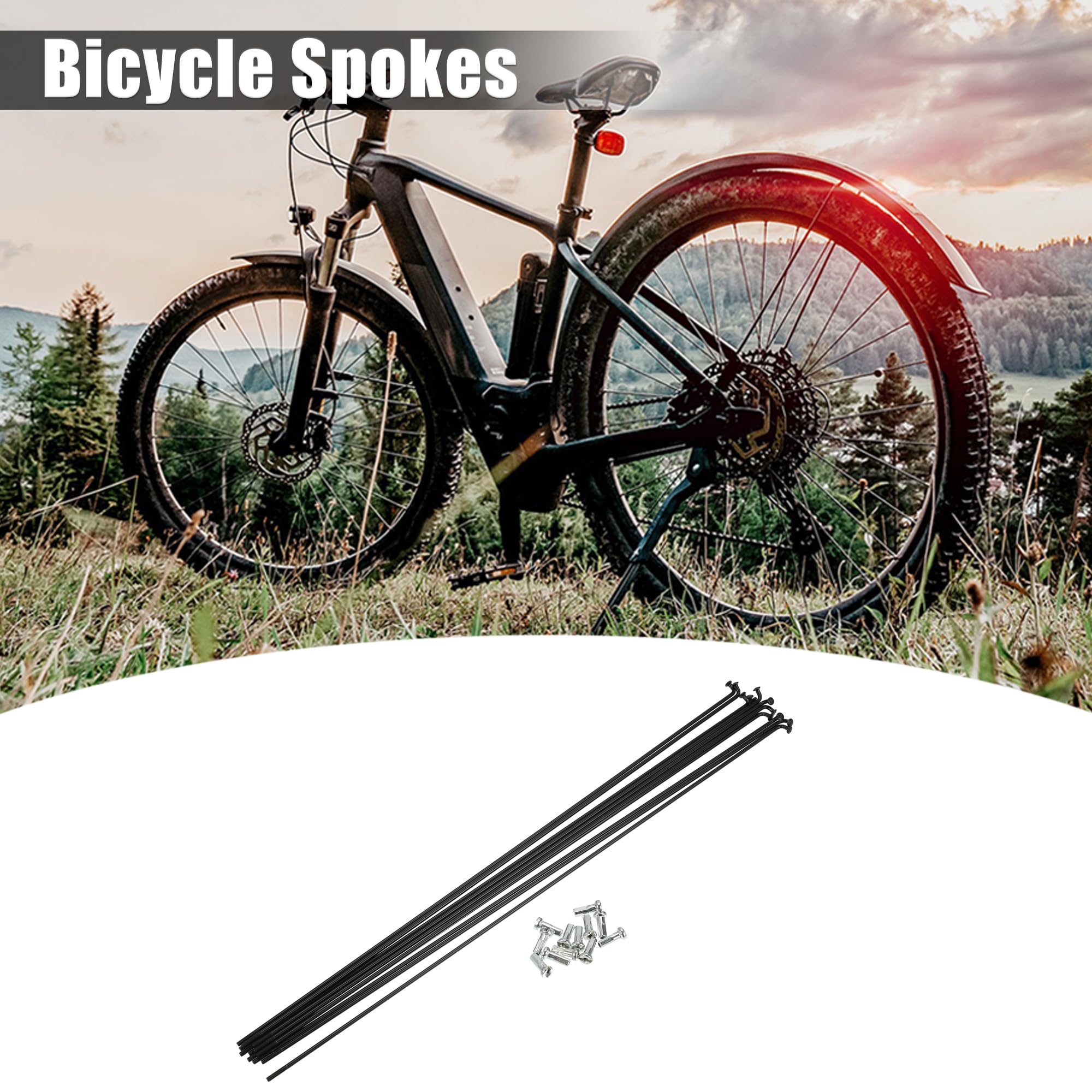 Carbonio Raggi Ruote Mtb Bicicletta Raggi Kit Raggi Bicicletta In