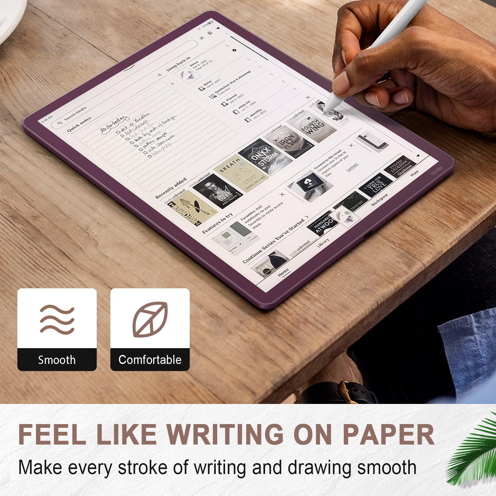 MoKo 3 Pack Paper Feel Screen Protector for 11" Kindle Scribe Colorsoft, Kindle Scribe 3rd Generation 2025 Accessories, Writing Drawing Notetaking, High Clarity Matte PET Film, Case Friendly