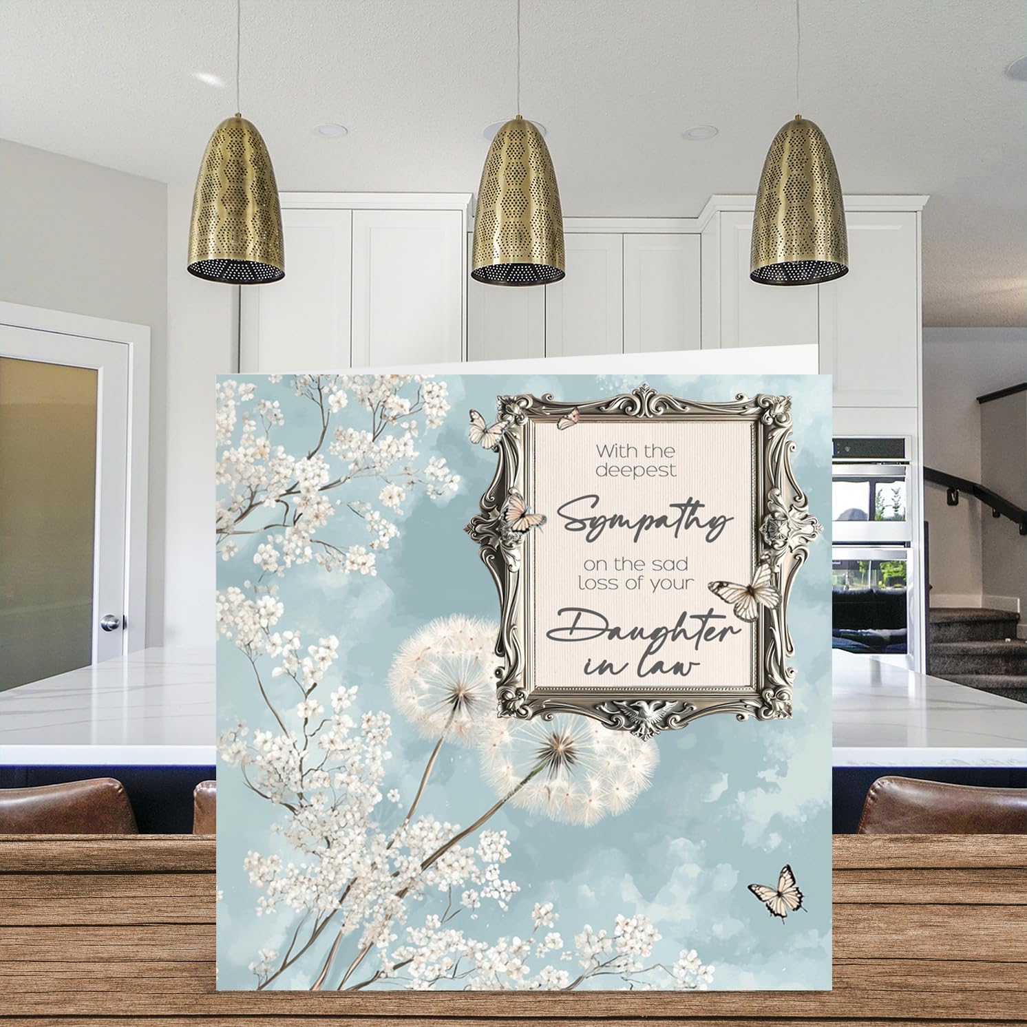 ENGZHI Cartes De Condoléances Pour Perte De Fille – Lettre De Sa Fille Au Ciel – Cadeau Commémoratif Pour Perte De Fille, Carte Portefeuille En Métal