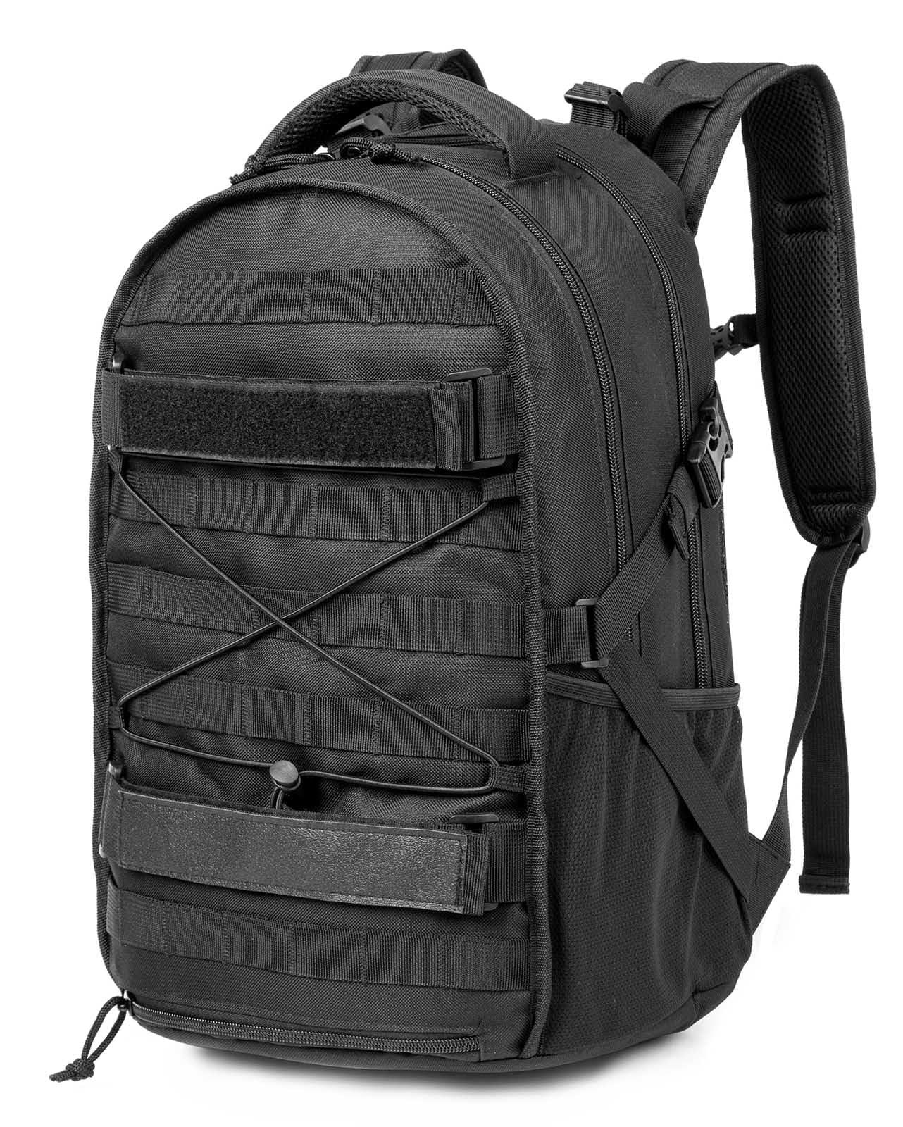 Colotioal Tactical Military Backpack 30L Molle Assault Pack Army Rucksack, Heavy Duty for Hiking Camping Travel 3-Day Bug Out Bag (Black)