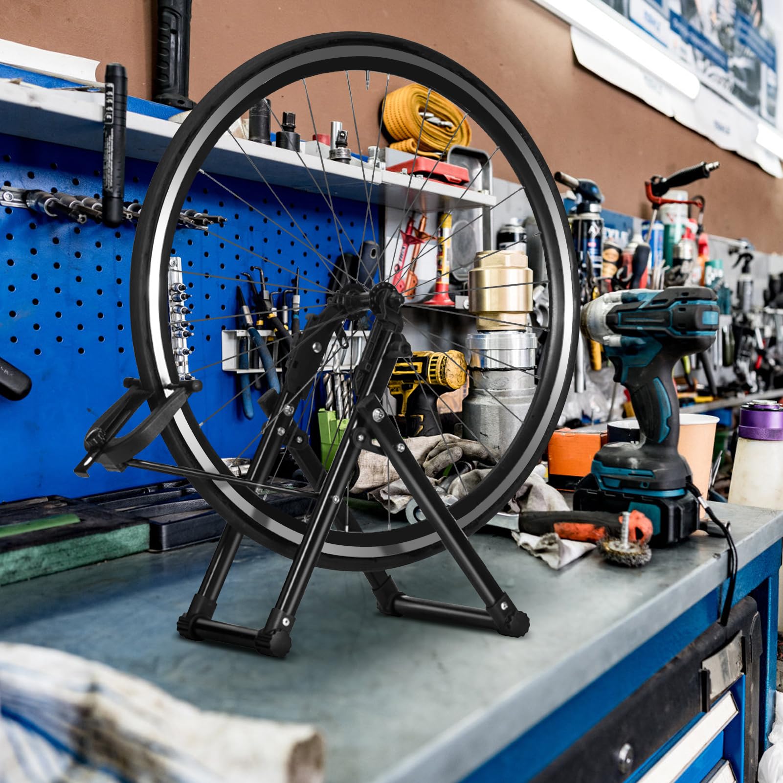 Greensen Support de centrage pour vélo - Support de réparation de vélo - Support de Fixation pour vélo - Accessoires de vélo, Default