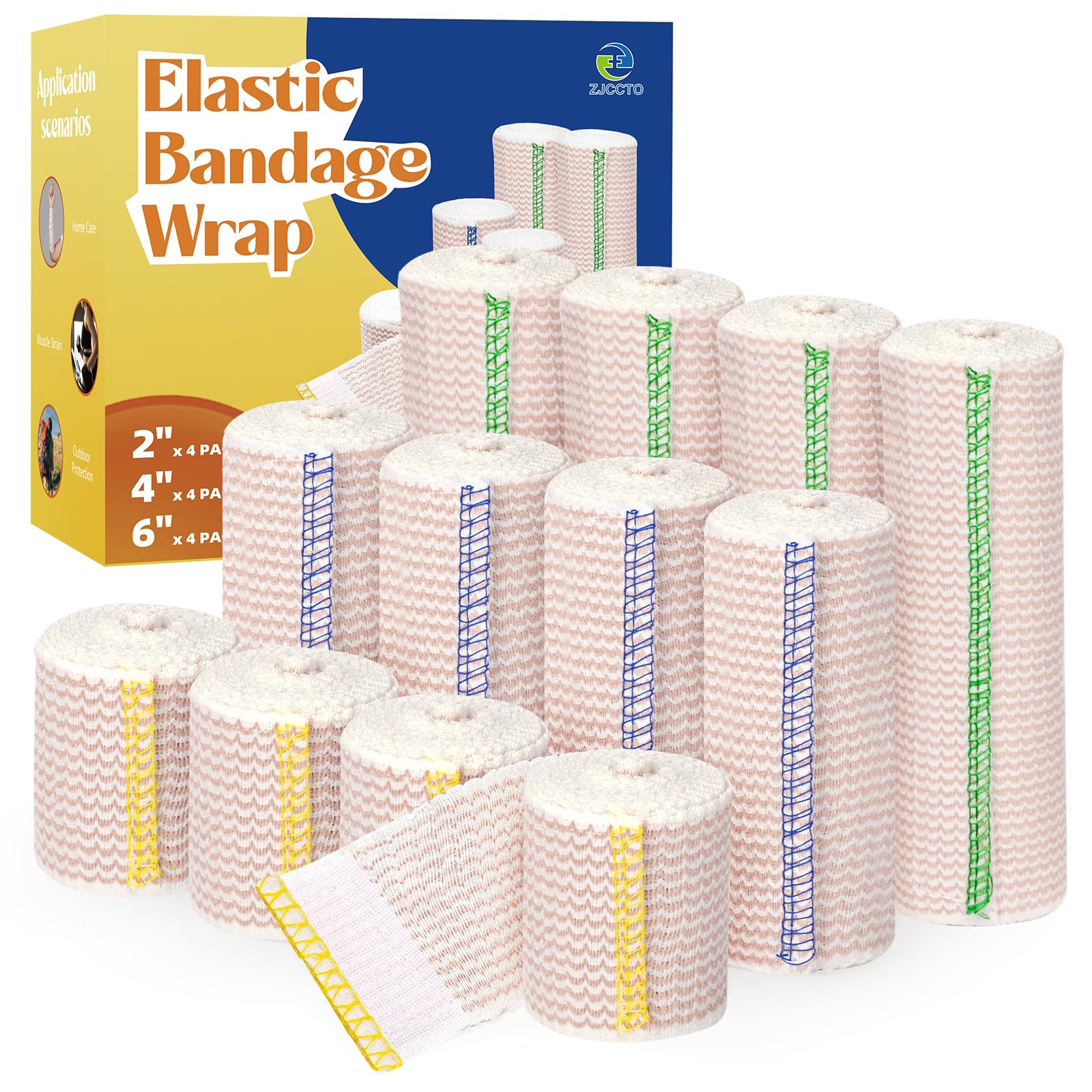 6" Elastic Bandage Wrap Compression Bandage for Waist Leg, 2 Pack — Amazon image 12