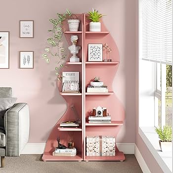Amazon｜Tribesigns コーナー棚 本棚 コーナーラック オープンラック