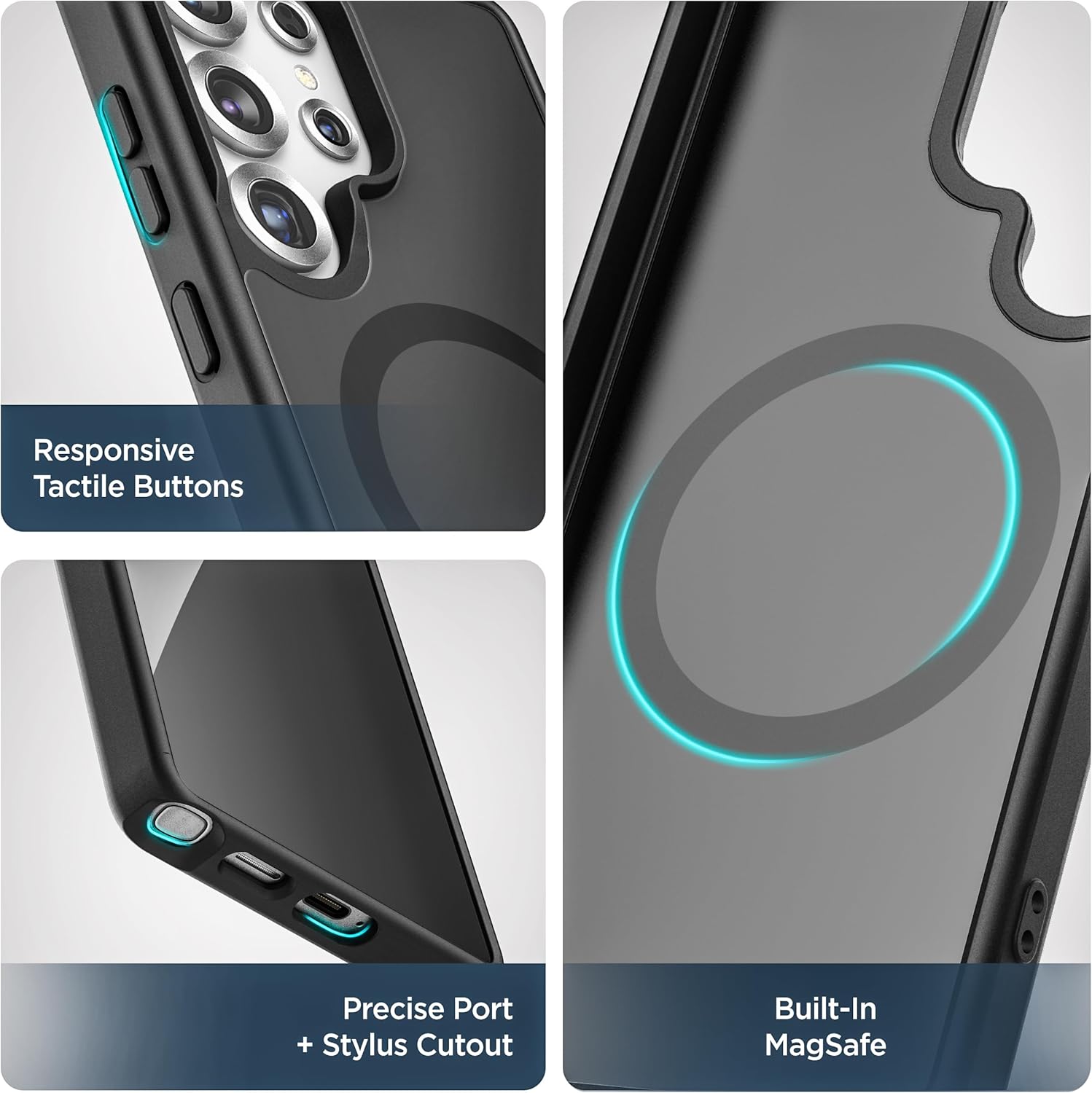 Encased Belt Holster Case for Samsung Galaxy S25 Ultra, (Slim Fit) Case with Rotating Phone Holder Clip (Magnetic, Compatible with MagSafe) Matte Black - Image 3