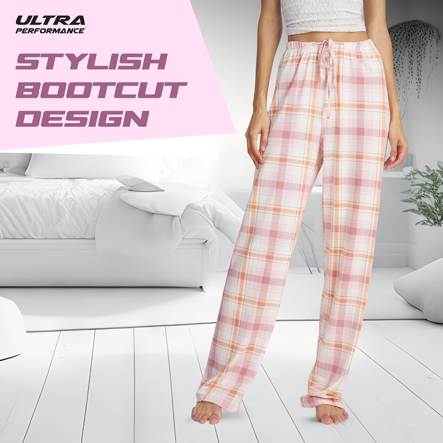 Ultra Performance Womens Pajama PJ Pants 3 Pack Lounge Bottoms Pajamas for Women (Avail in Plus Sizes) - Image 3