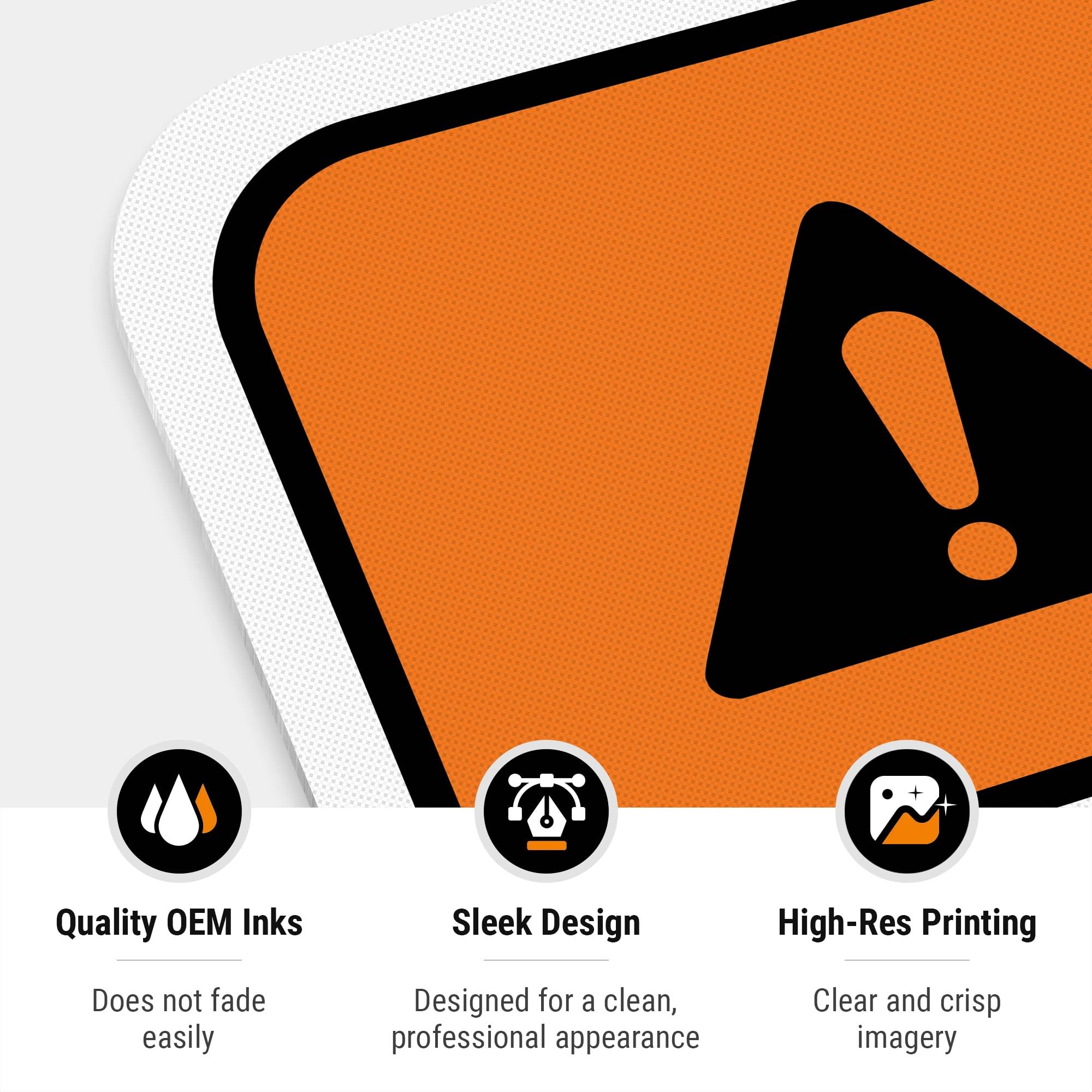 Driveway Warning Sign Step2 Kid Alert Safety Sign - 32-Inch Visual ...