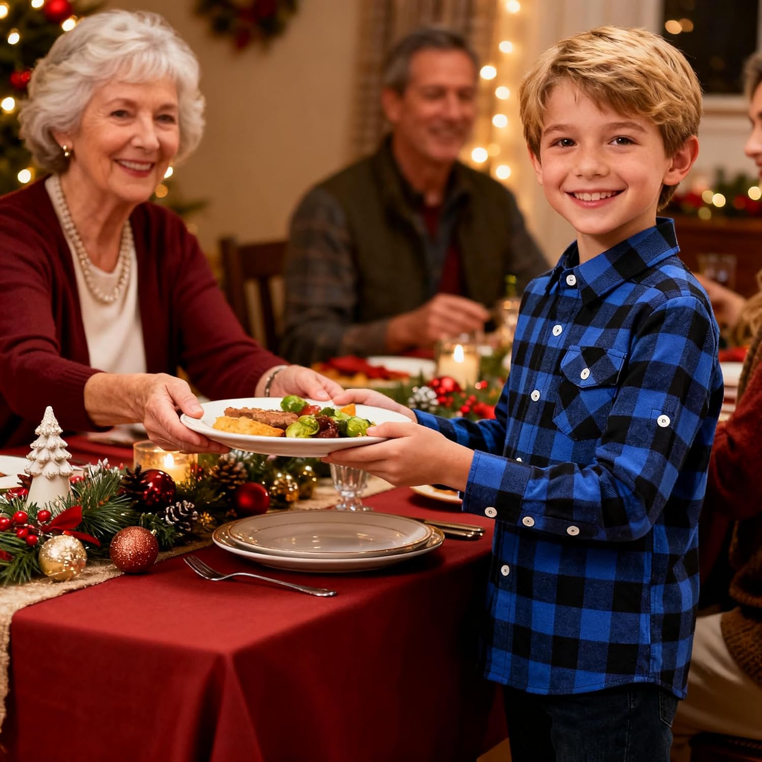 Bienzoe Boys Flannel Plaid Shirt: Long Sleeve Button Down - Casual for Fall Spring - Comfort for School Outdoor Family Events - Image 5