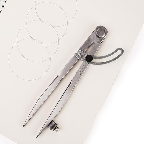 Miniatura 9 de Mr. Pen - Brújula profesional para carpintería, brújula de 8 pulgadas con ala, brújula grande para geometría, herramienta de dibujo de brújula,
