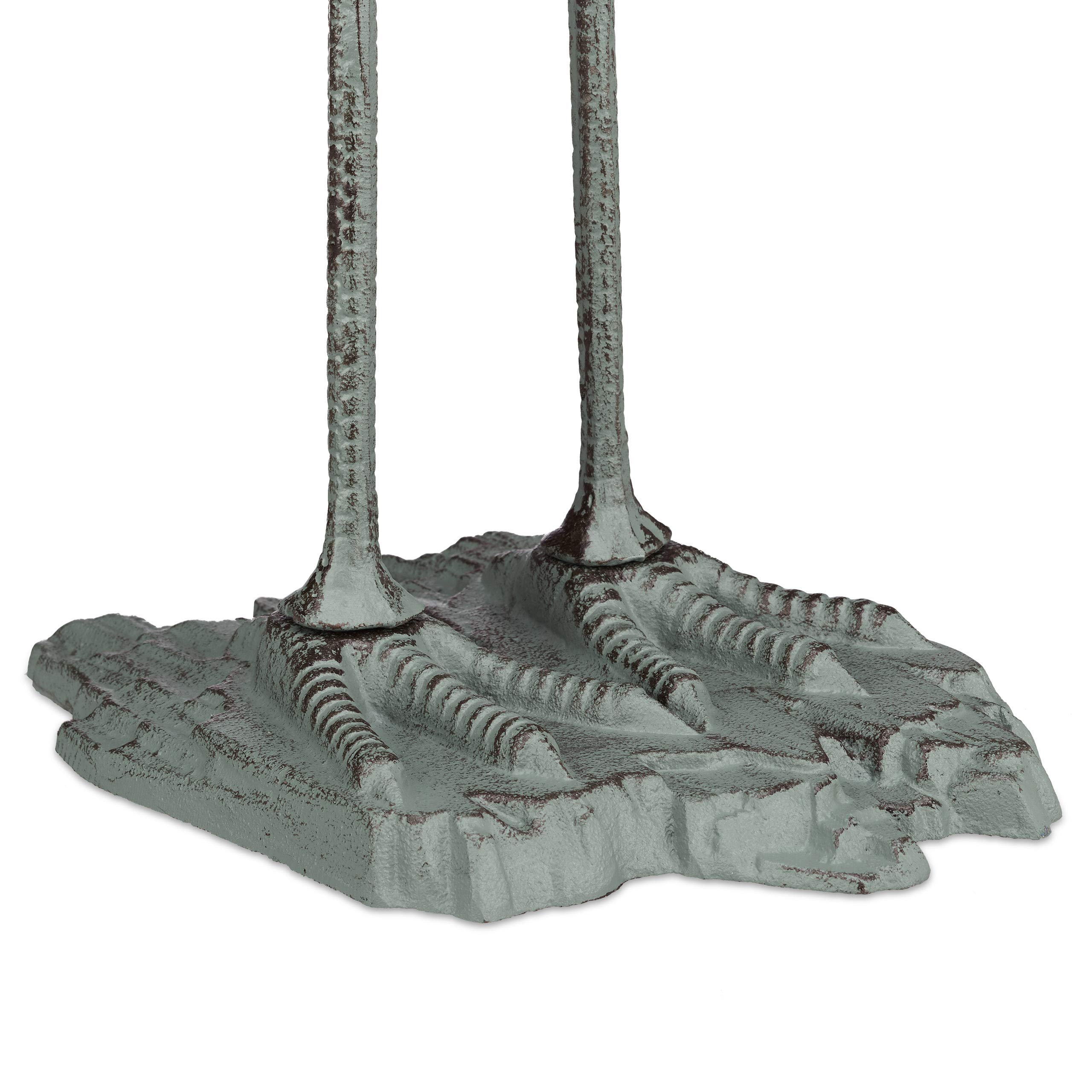 Relaxdays Figura Decoración Jardín, Metal, Verde, 72 x 32 x 22 cm