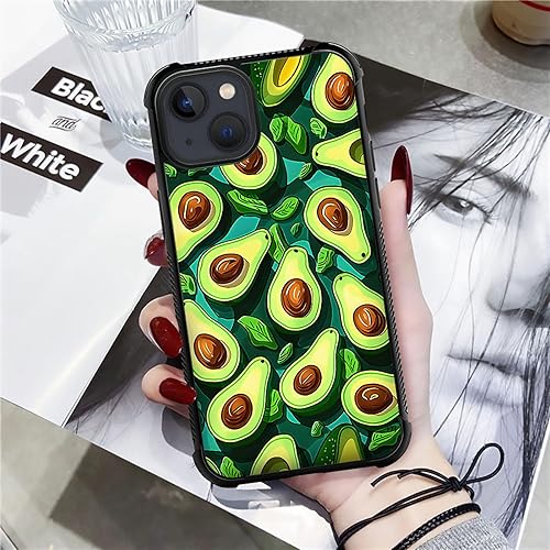 Vista 114 de Case for iPhone 15 Plus - Stained Glass Mosaic Fiesta Fun Case with Tempered Glass Back and Soft Silicone TPU Shock Protection